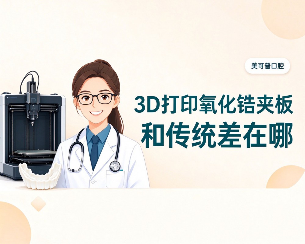 泰利斯3D打印氧化锆夹板是什么？和传统夹板差在哪？